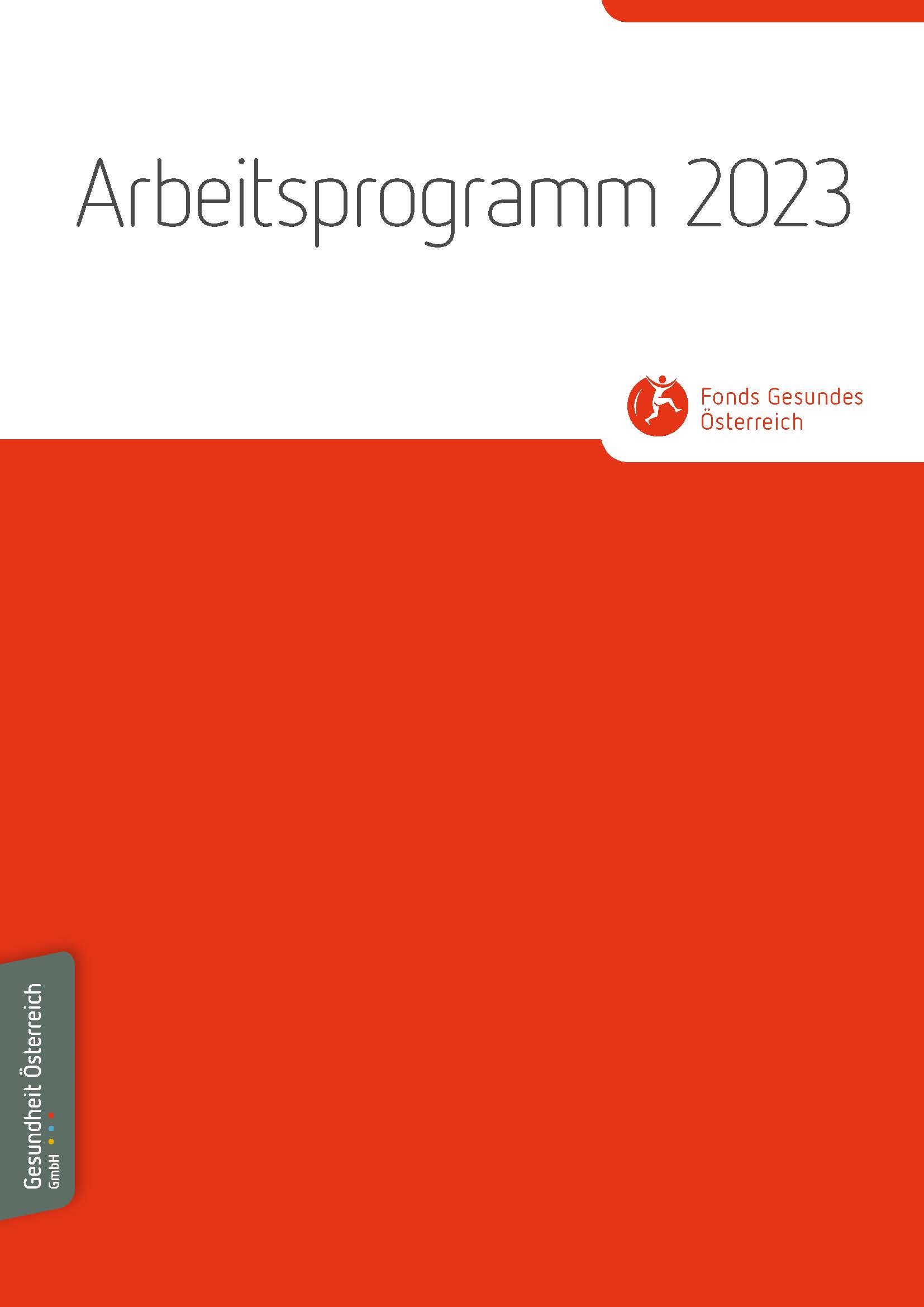 Cover FGOE-Arbeitsprogramm 2023