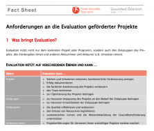 titelblatt evaluation andforderungen