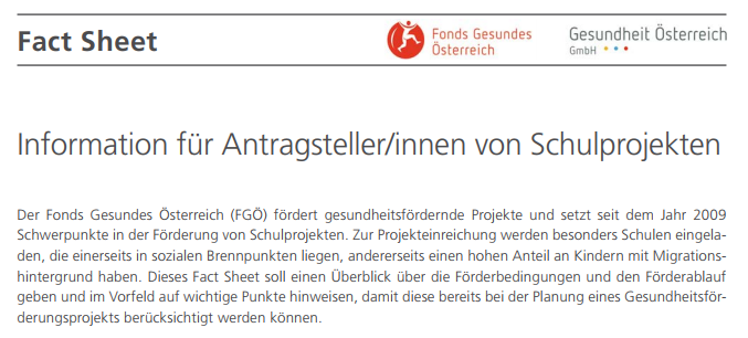 titelblatt schulprojekte