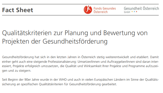 titelblatt qualitaetskriterien gesundheitsfoerderung