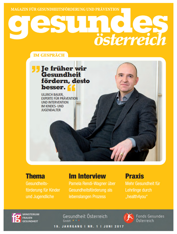 Titelblatt des Magazins "Gesundes Österreich" - Ausgabe 1/2017