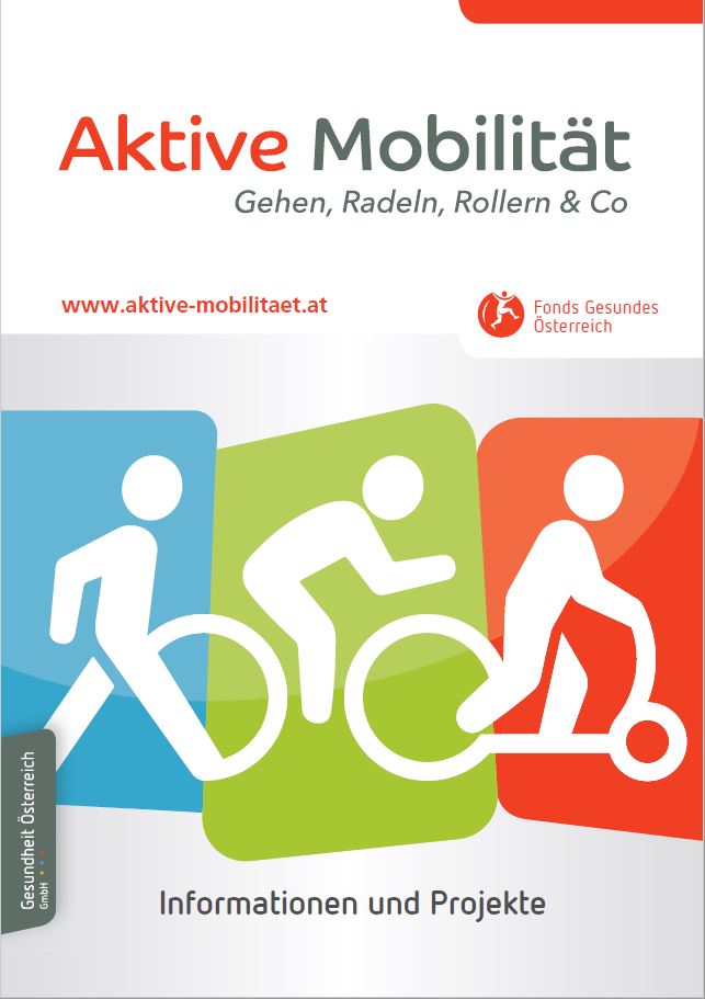 Titelseite Flyer Aktive Mobilität - Informationen und Projekte