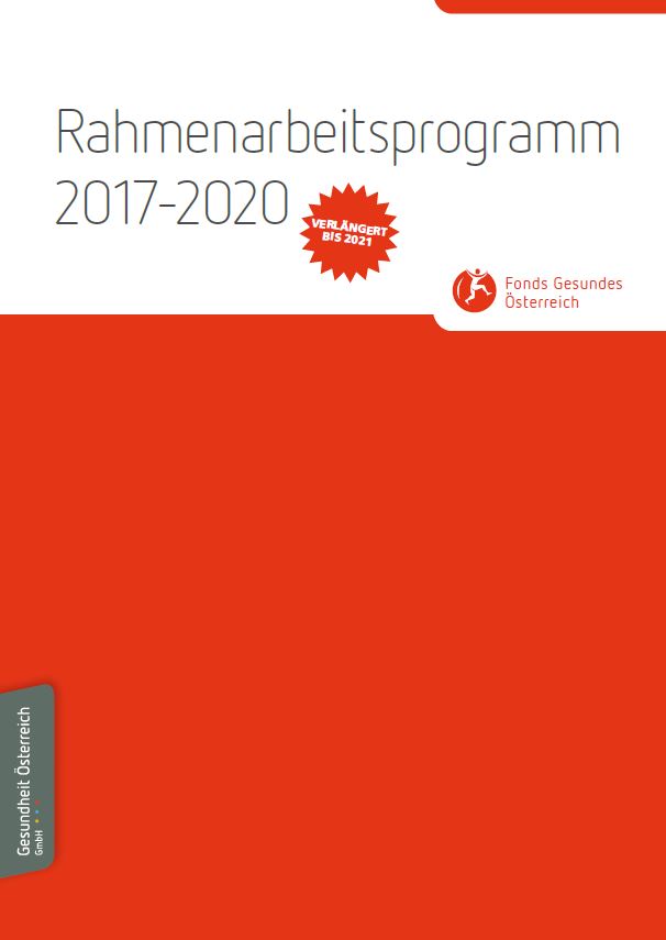 Titelblatt der Rahmenarbeitsprgramms 2017-2020