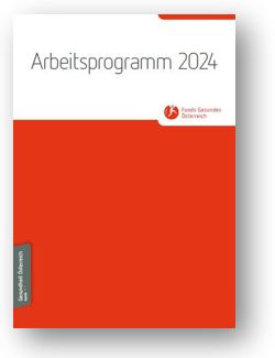 Titelblatt des Arbeitsprogramm 2024