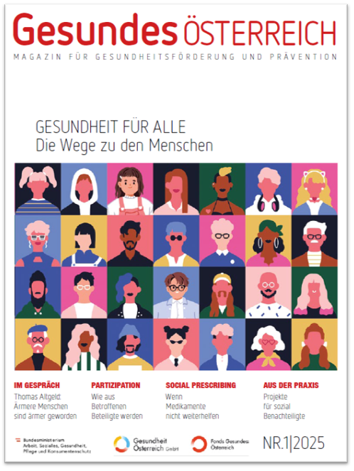 Titelblatt des Magazins Gesundes Österreich Ausgabe 1/2025