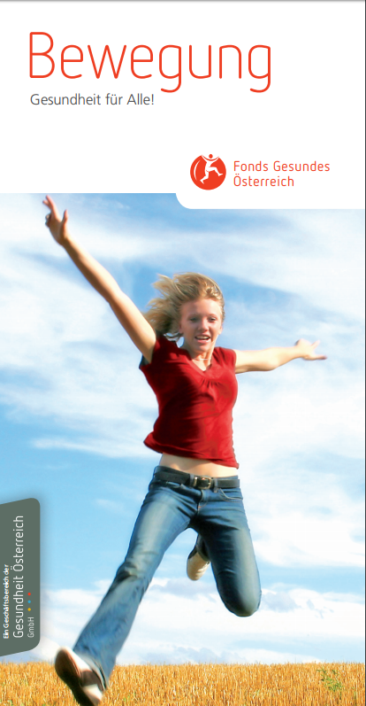 Titelblatt des Folders Bewegung