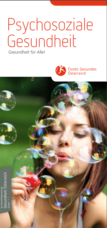 Titelblatt des Folders Psychosoziale Gesundheit