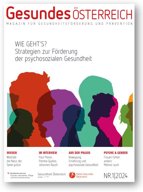 Titelblatt des Magazin Gesundes Österreich Ausgabe 1/2024