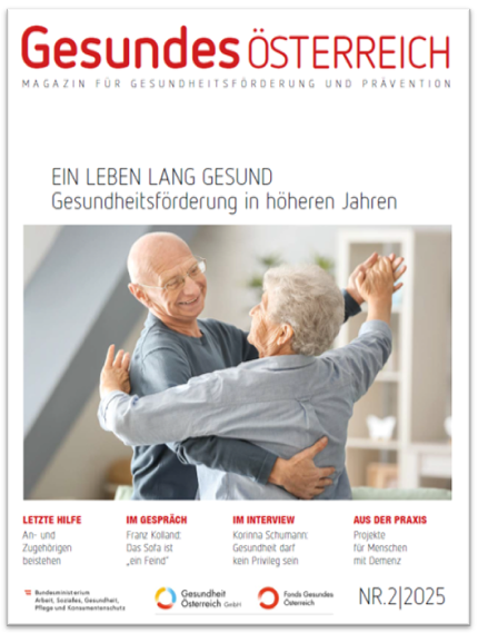 Titelblatt des Magazin Gesundes Österreich Ausgabe 2/2025