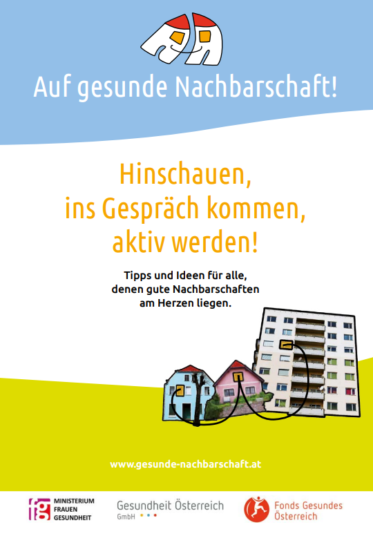 Titelblatt der Broschüre Hinschauen, ins Gespräch kommen, aktiv werden!