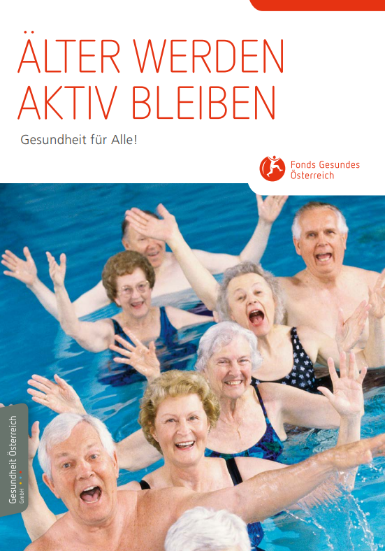 Titelblatt der Broschüre "ÄLTER WERDEN, AKTIV BLEIBEN"