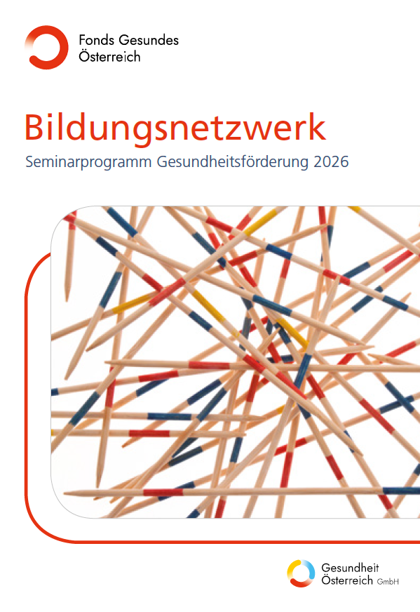 Titelblatt des Bildungsnetzwerk - Seminarprogramm Gesundheitsförderung 2026