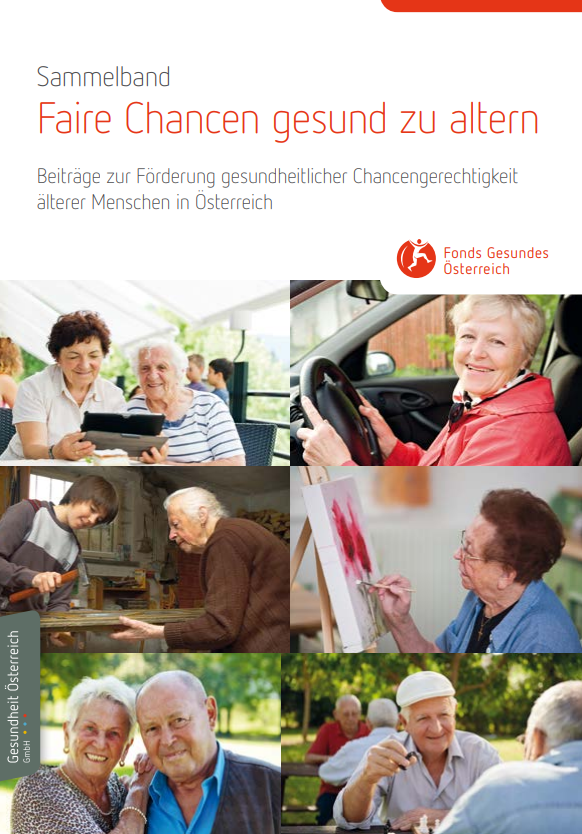 Titelblatt des Sammelbands  "Faire Chancen gesund zu altern"