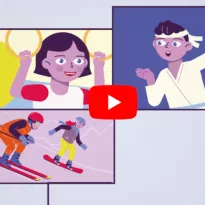 Bewegungsvideo mit YouTube-Logo