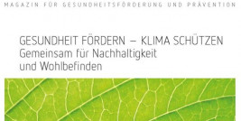 Cover Magazin Gesundes Österreich, Bild: Ausschnitt grünes Blatt