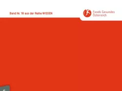 Titelseite Wissensband 18 Gesundheitsförderung in Krisenzeiten