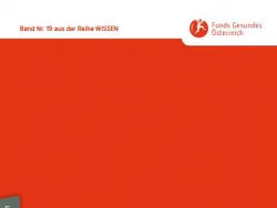 Titelseite WB 19: Gesundheitsförderung in Pflege- und Betreuungseinrichtungen Ein Wegweiser für die Praxis