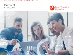 Titelblatt des Praxisbuchs "Betriebliche Gesundheitsförderung in der Arbeitswelt 4.0"