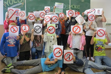 Foto einer Schulklasse die 2016 am Klassenwettbewerb teilgenommen hat