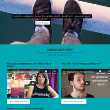 Screenshot der Website "bittelebe.at"