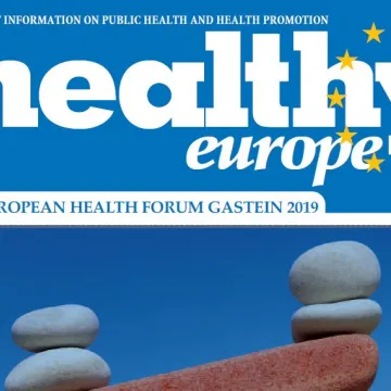 Ausschnitt der Titelseite des Magazins "healthy europe"