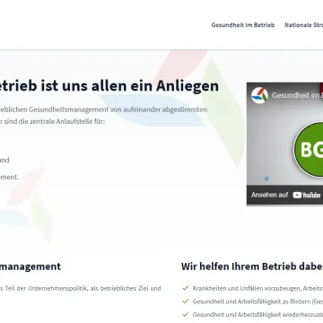 Screenshot der Website 