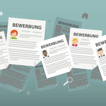 Grafische Darstellung von Bewerbungen