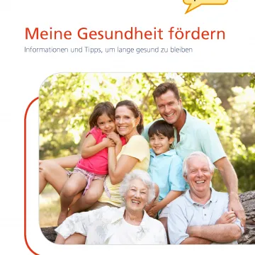 Broschüre Meine Gesundheit fördern in leichter Sprache A2 CR Bild Monkey Business / stock.adobe.com; Familie in der Natur
