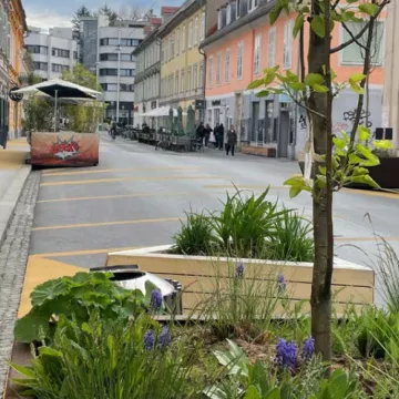 Verkehrsberuhigte Straße