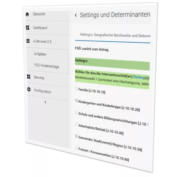 Screenshot eine Seite im FGÖ-Projektguide