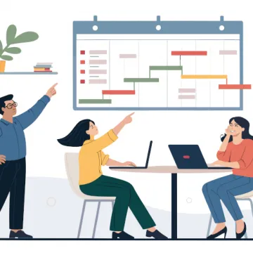 © VisualPro/AdobeStock Grafik: Personen bei der Planung eines Projektes