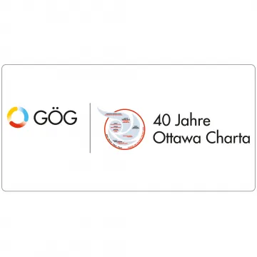 Logo zusammengesetzt aus dem GÖG-Logo und dem Logo der Ottawa Charta