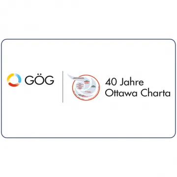 Logo zusammengesetzt aus dem GÖG-Logo und dem Logo der Ottawa Charta
