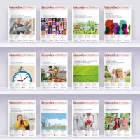 Bücherregal mit Magazin-Ausgabe