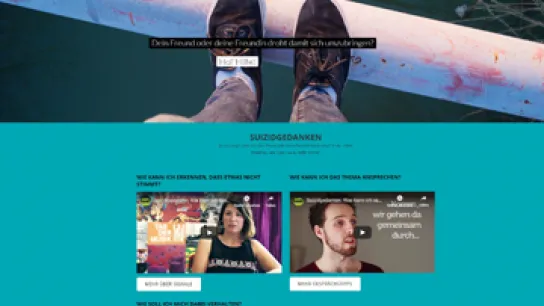 Screenshot der Website "bittelebe.at"