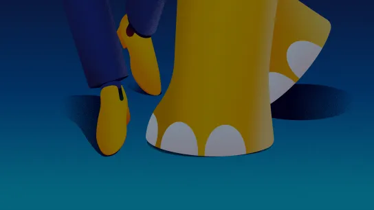 Zeichnung Beine Mensch und Elefant