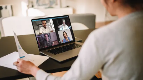 Telearbeit am Laptop