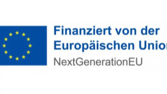 Logo der EU mit dem Text: Finanziert von der Europäischen Union, NextGenerationEU 