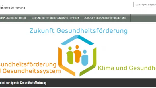 Screenshot der Webseite