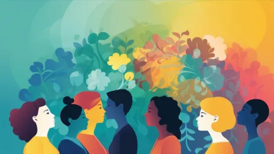 Diskutierende Personen zum Thema Mental Health