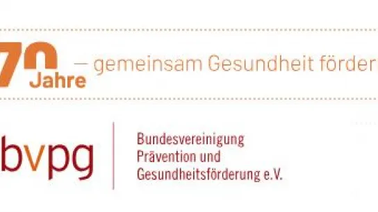 Logo und Text "70 Jahre gemeinsam Gesundheit fördern"
