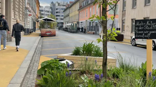 Verkehrsberuhigte Straße