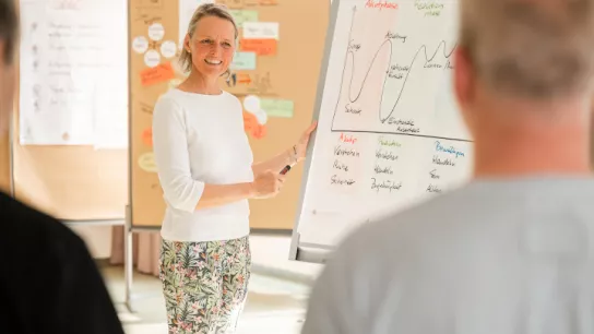 Vortragende in einem Seminar